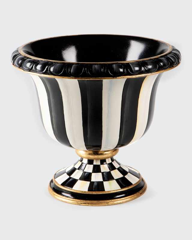 Courtly Stripe Tabletop Urn
